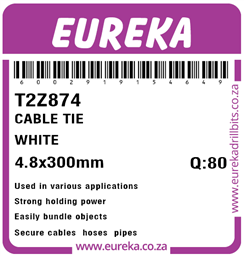 T2Z874 - Cable Tie White -T2Z874_Label_T